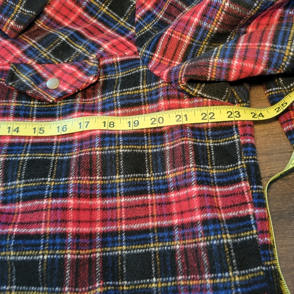 Christopher & Banks Womens Wool Blend Red & Black Plaid Lined Jacket Size XL - Picture 10 of 13